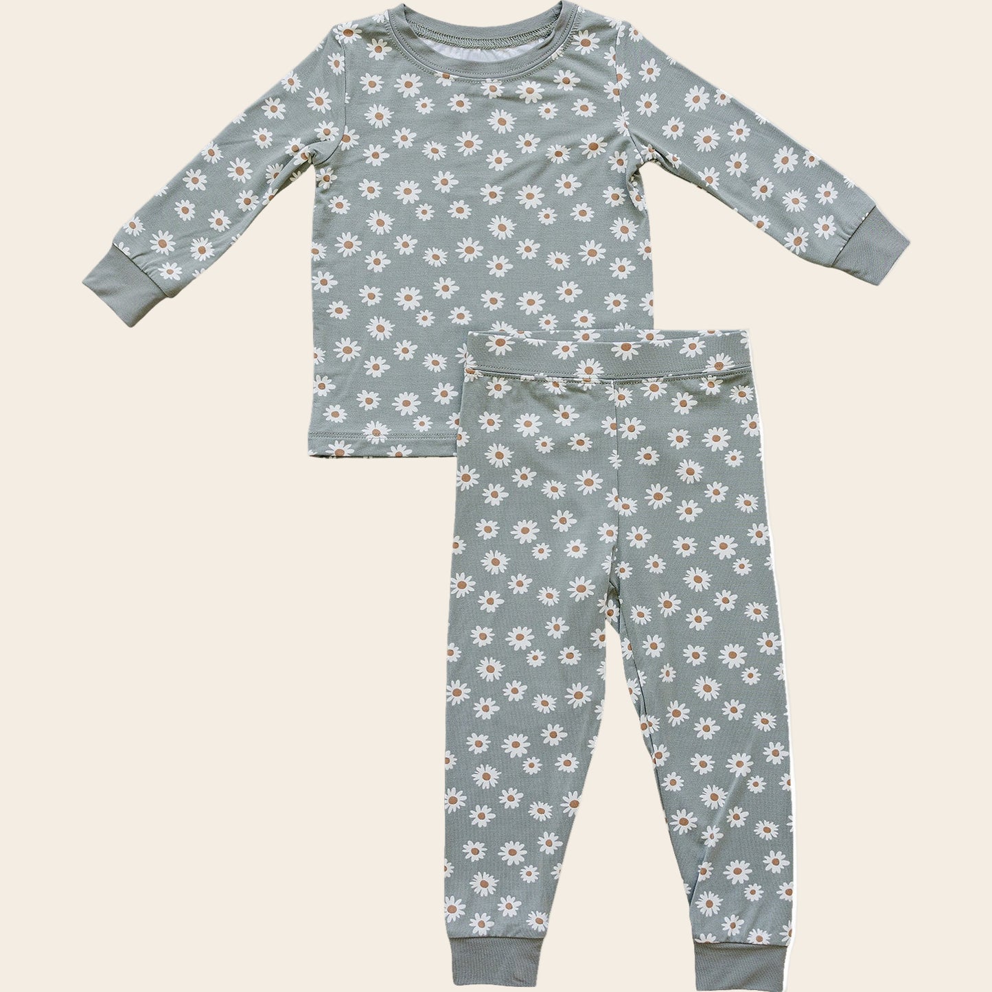 Light Green Daisy Bamboo Cozy Set