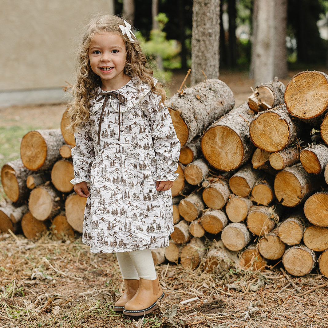Brown Toile Dress