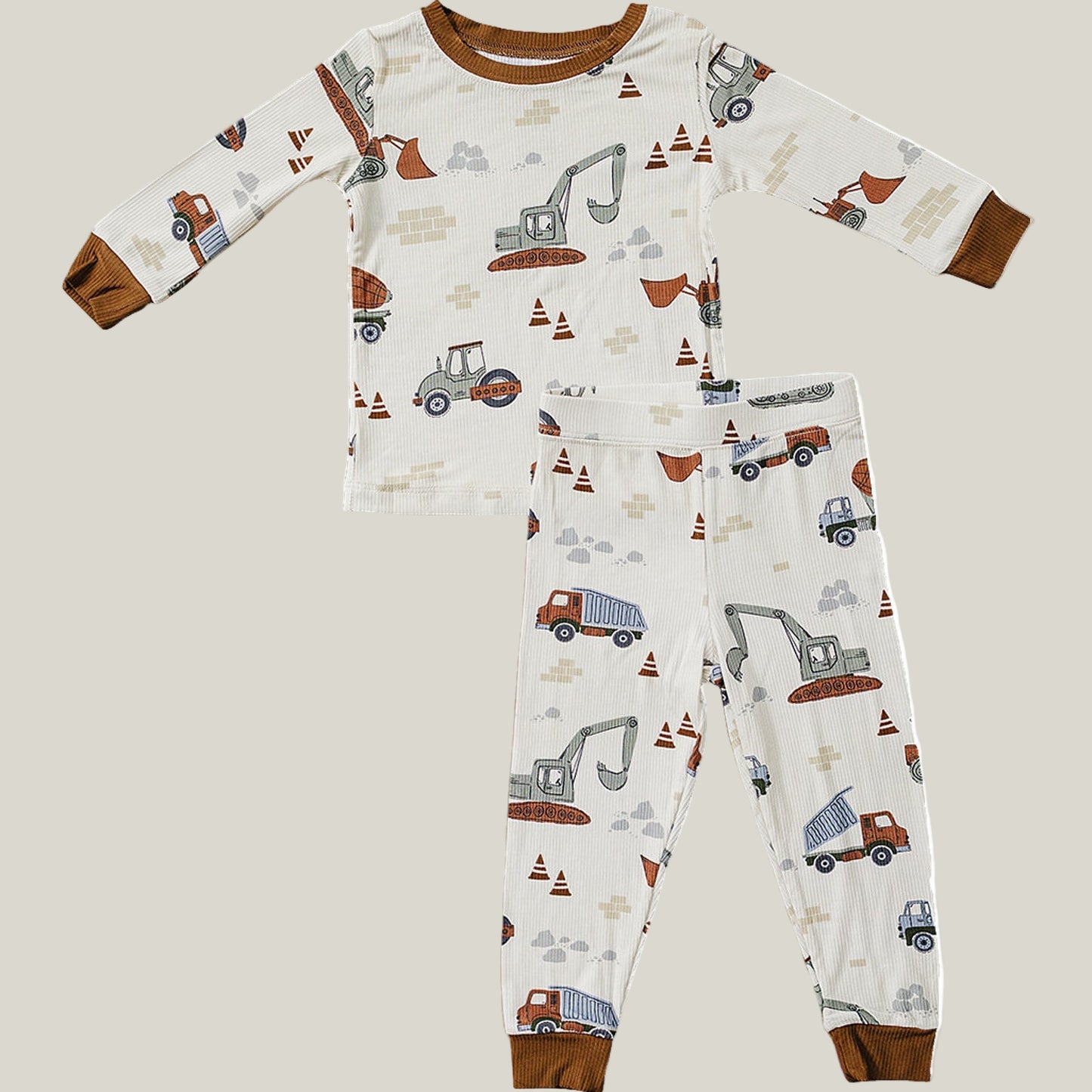 Construction Trucks Ribbed Cozy Set