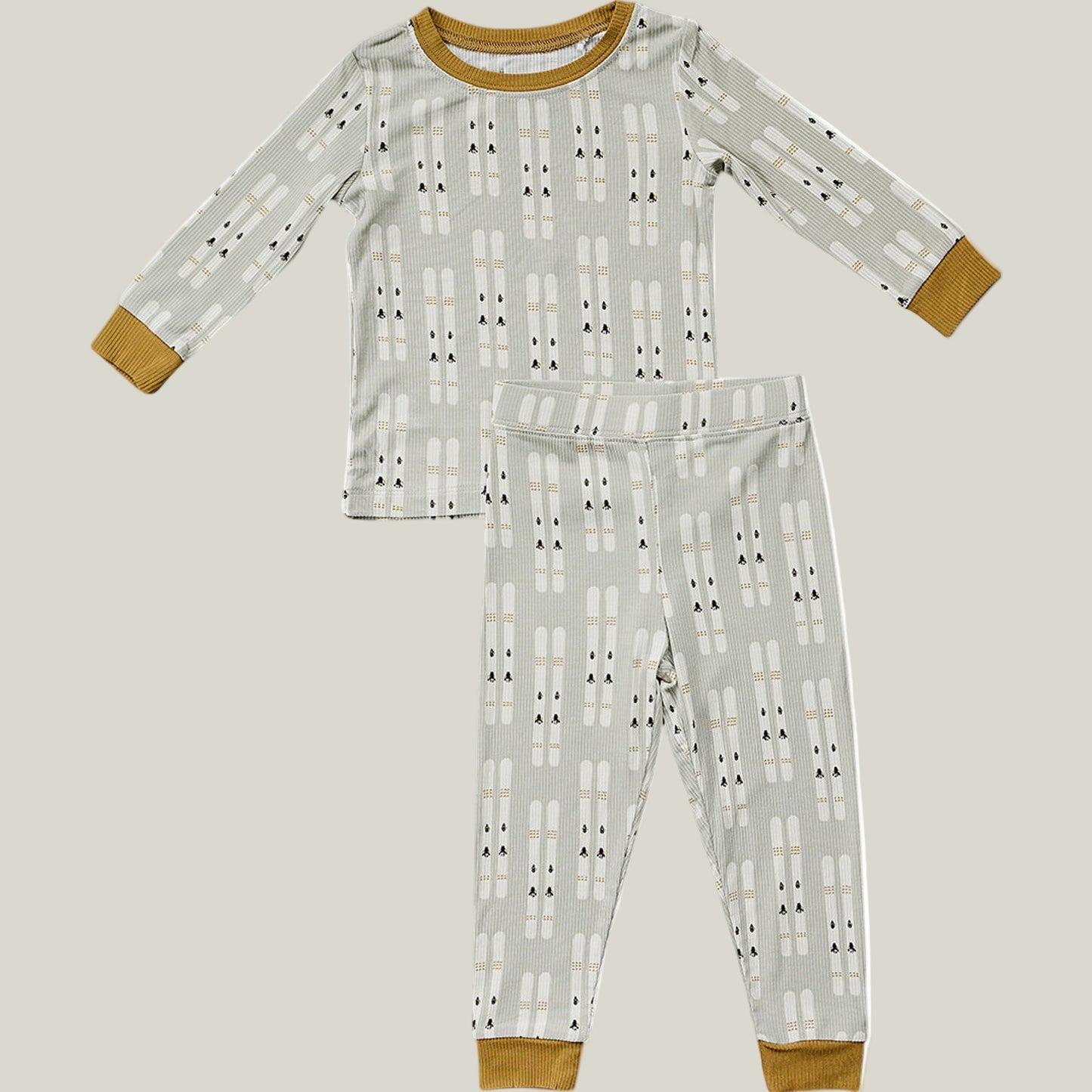 Ski Ribbed Bamboo Cozy Set