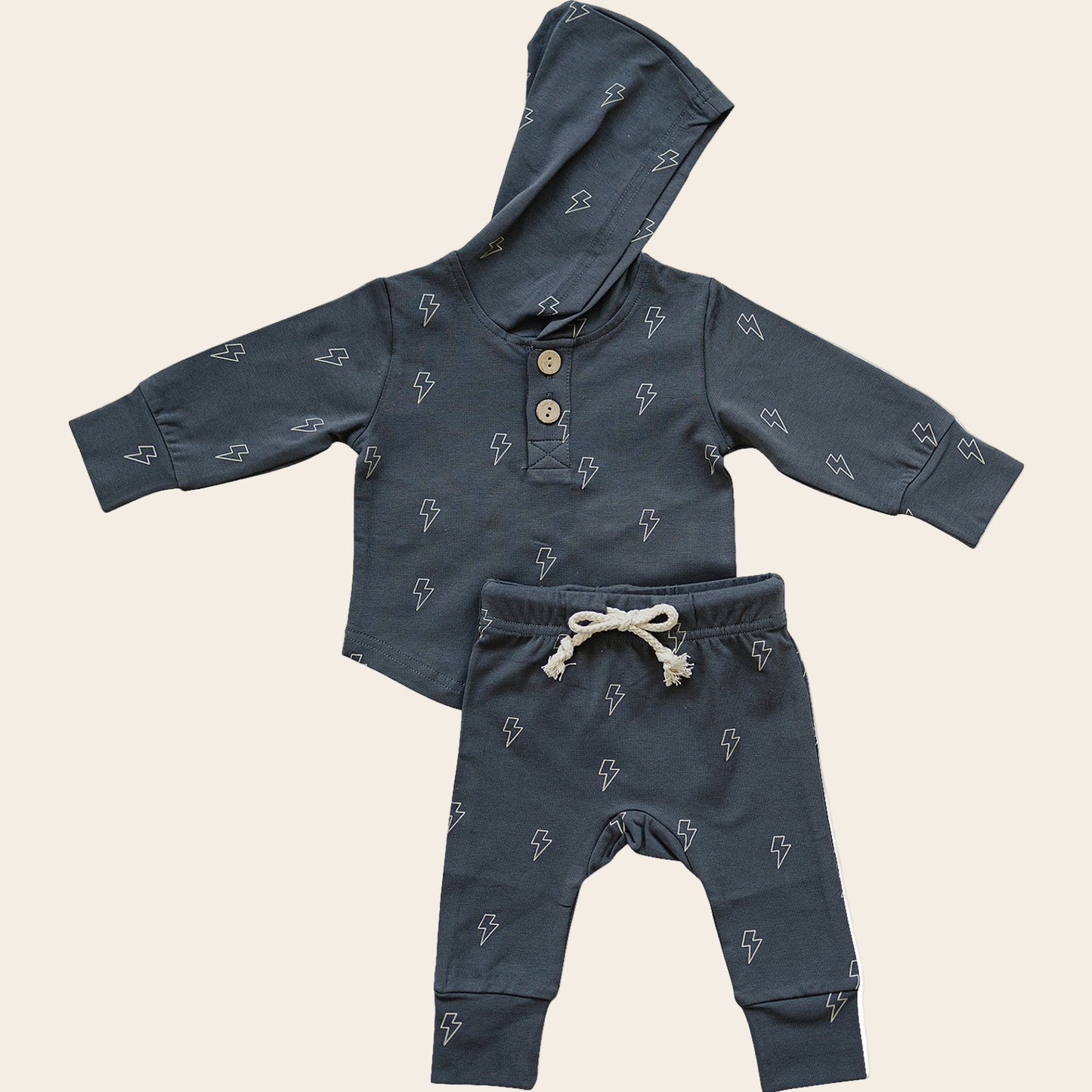 Lightning Bolt Hooded Set