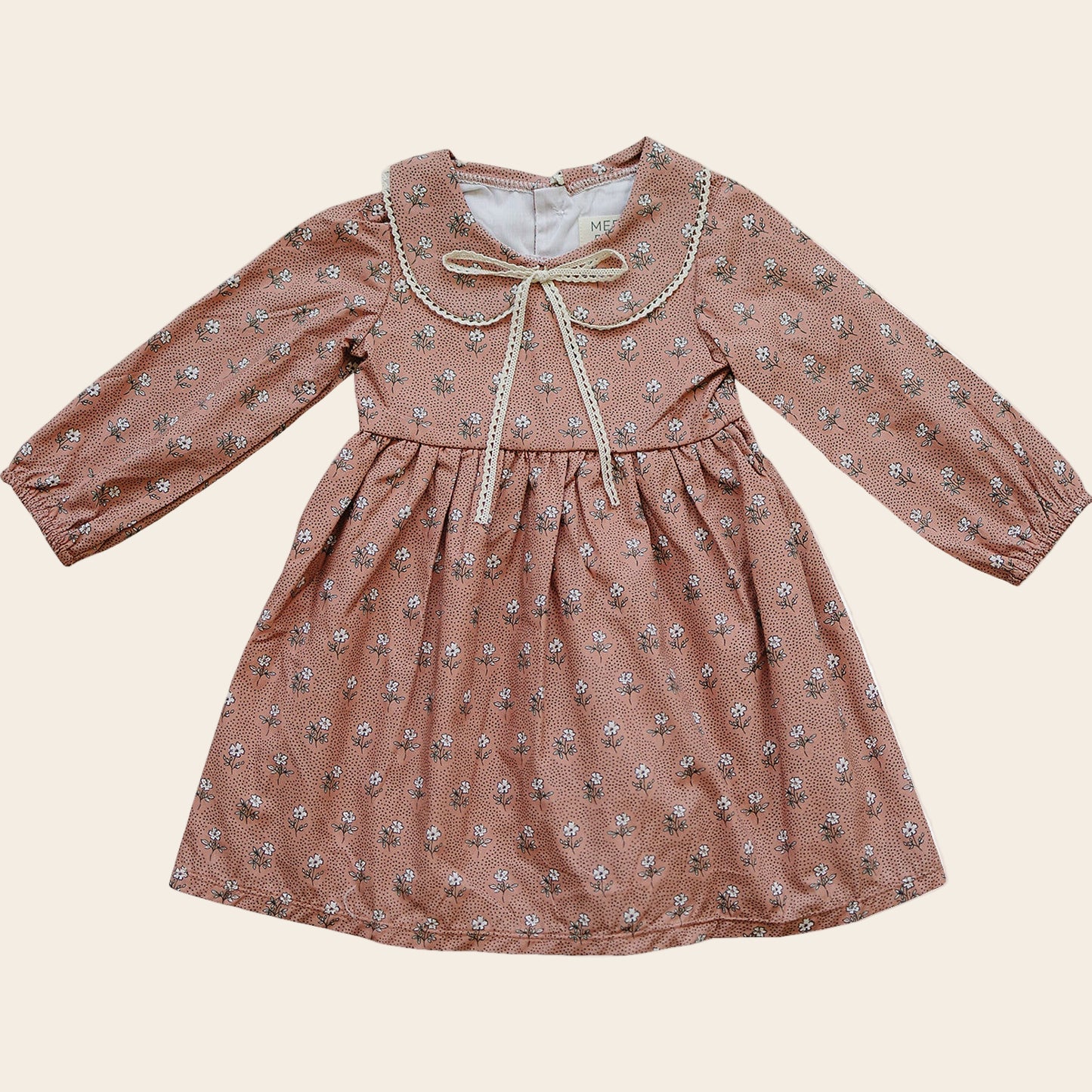 Vintage Pink Floral Dress