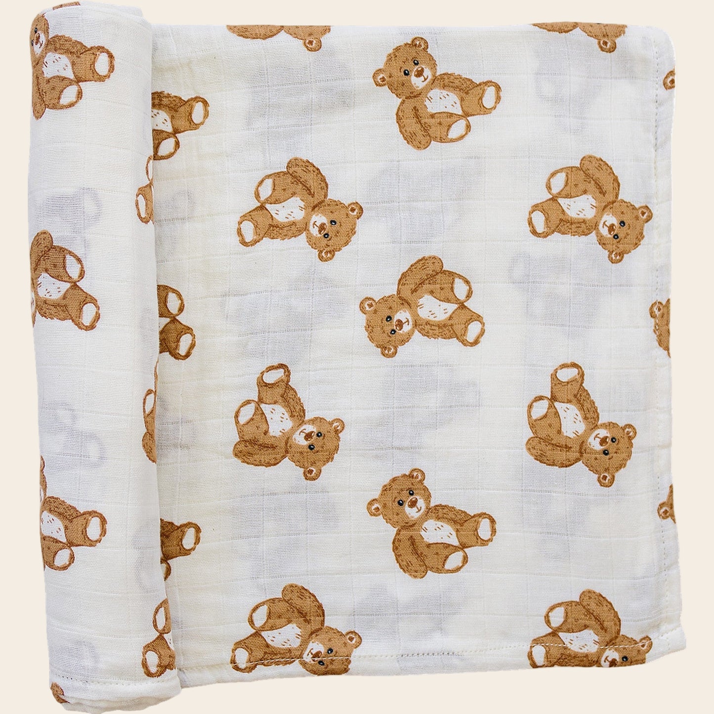 Teddy Bear Swaddle Blanket