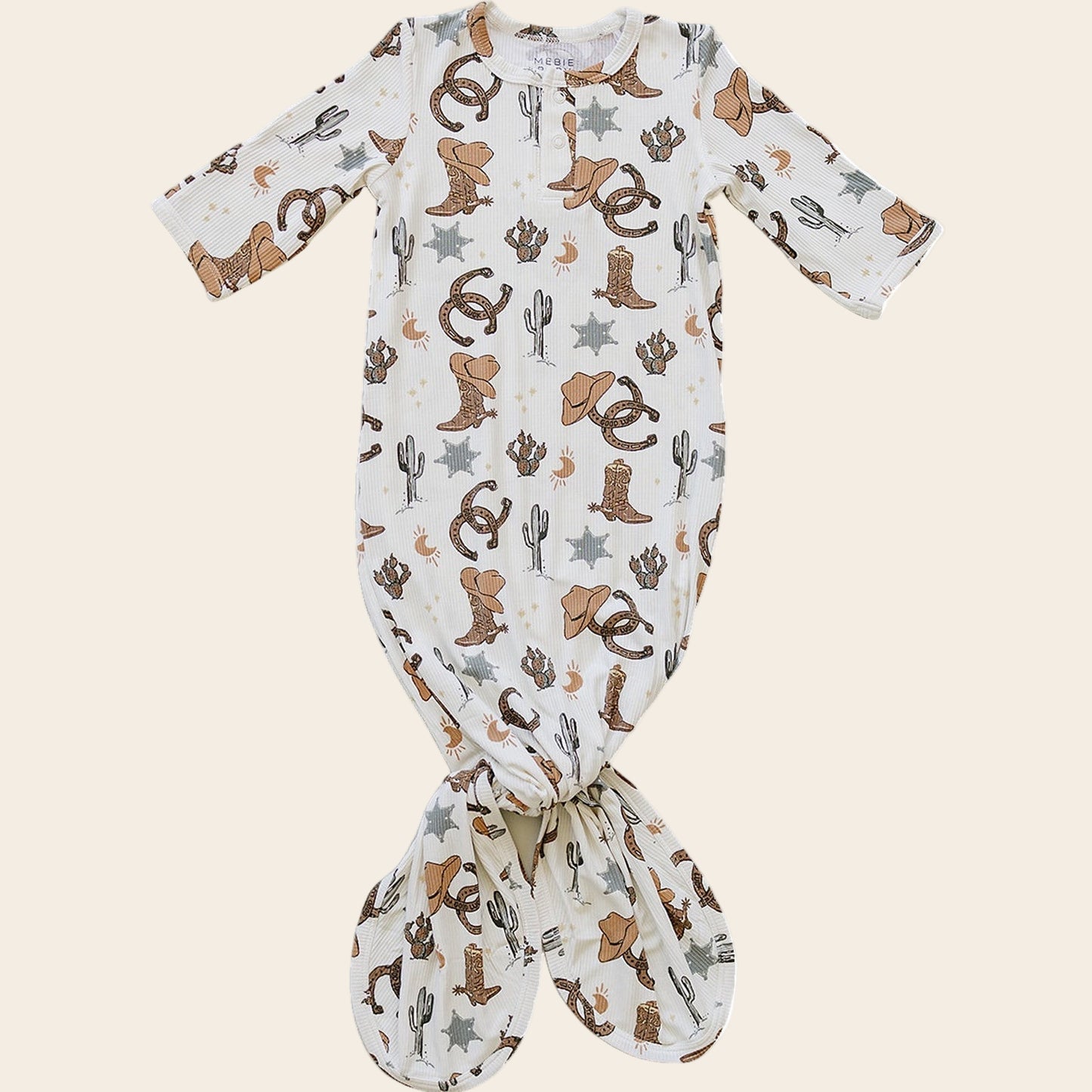 Outlaw Cowboy Ribbed Bamboo Knot Gown