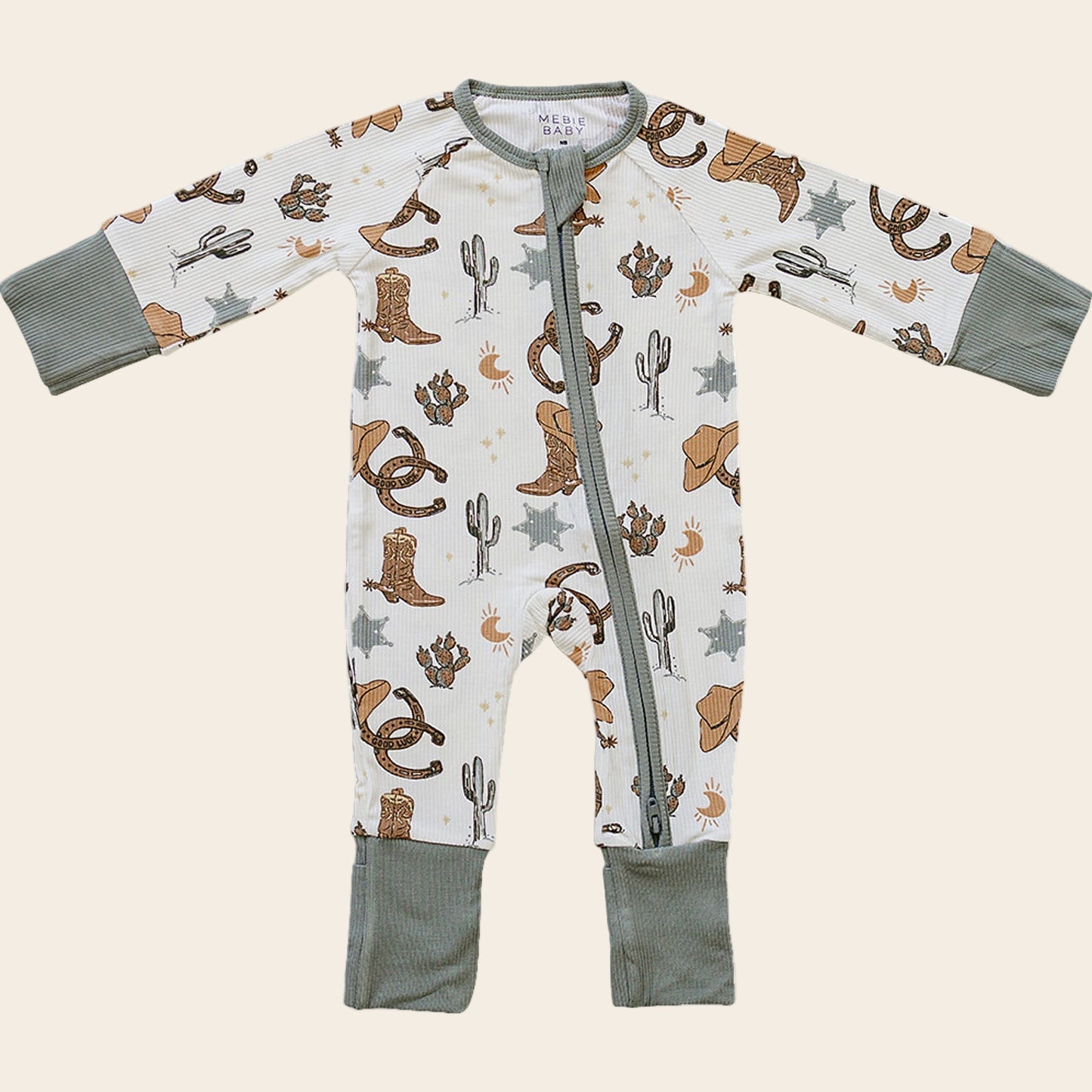 Outlaw Cowboy Ribbed Bamboo Zipper