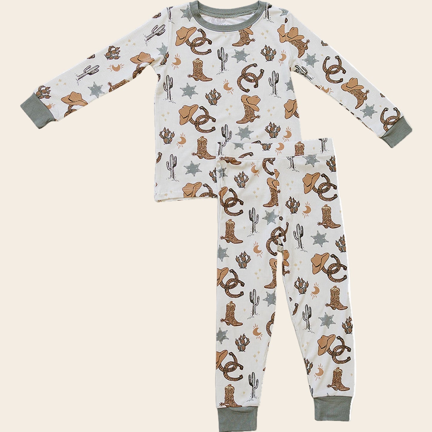 Outlaw Cowboy Ribbed Bamboo Cozy Set