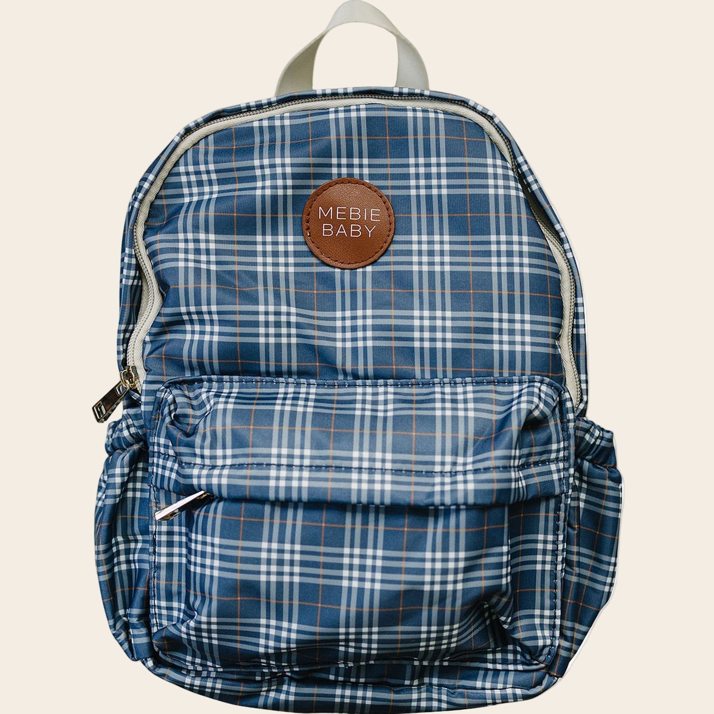 Navy Plaid Mini Backpack