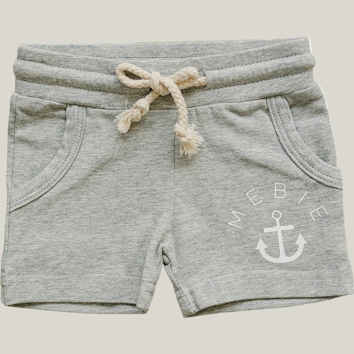 Heather Grey Pocket Cotton Shorts