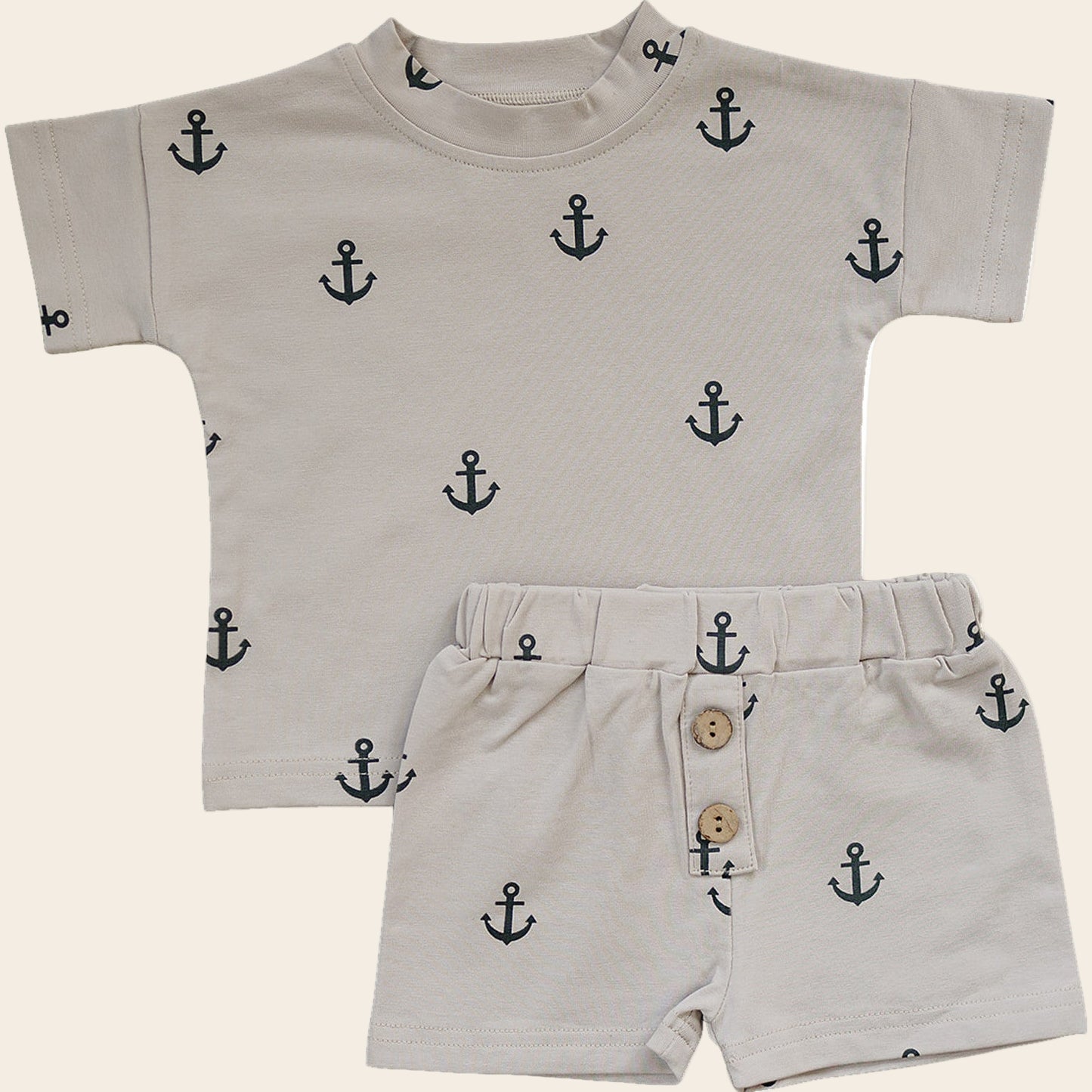 Anchors Button Short Set