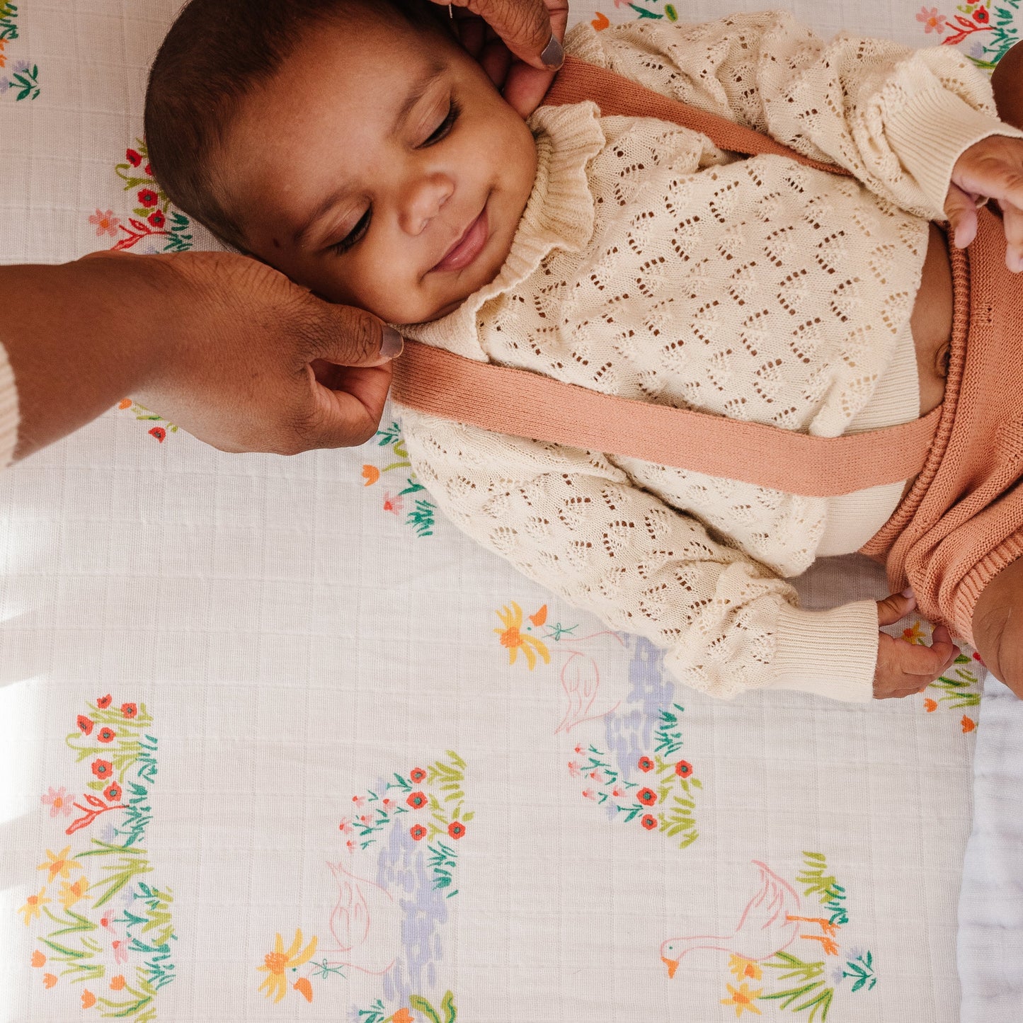Garden Goose Crib Sheet