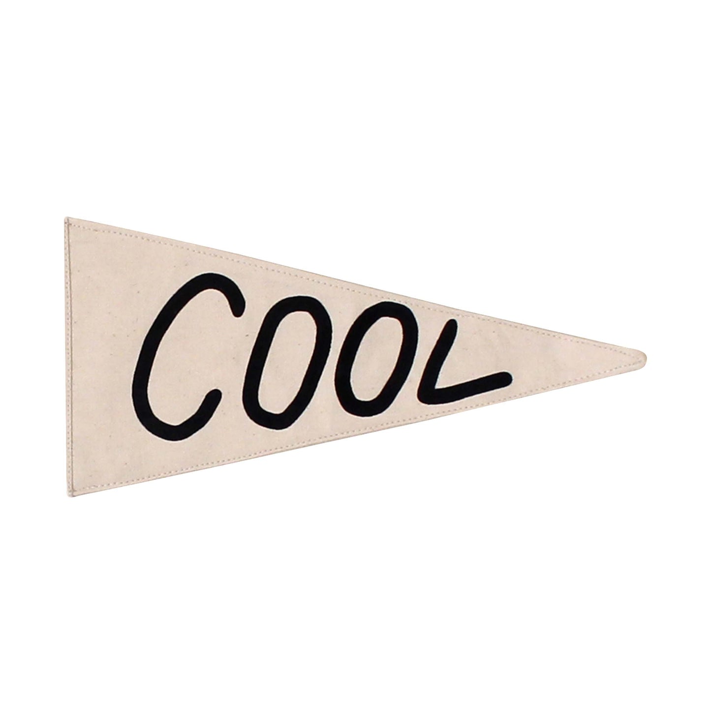 "Cool" Canvas Pennant | Handmade Wall Décor