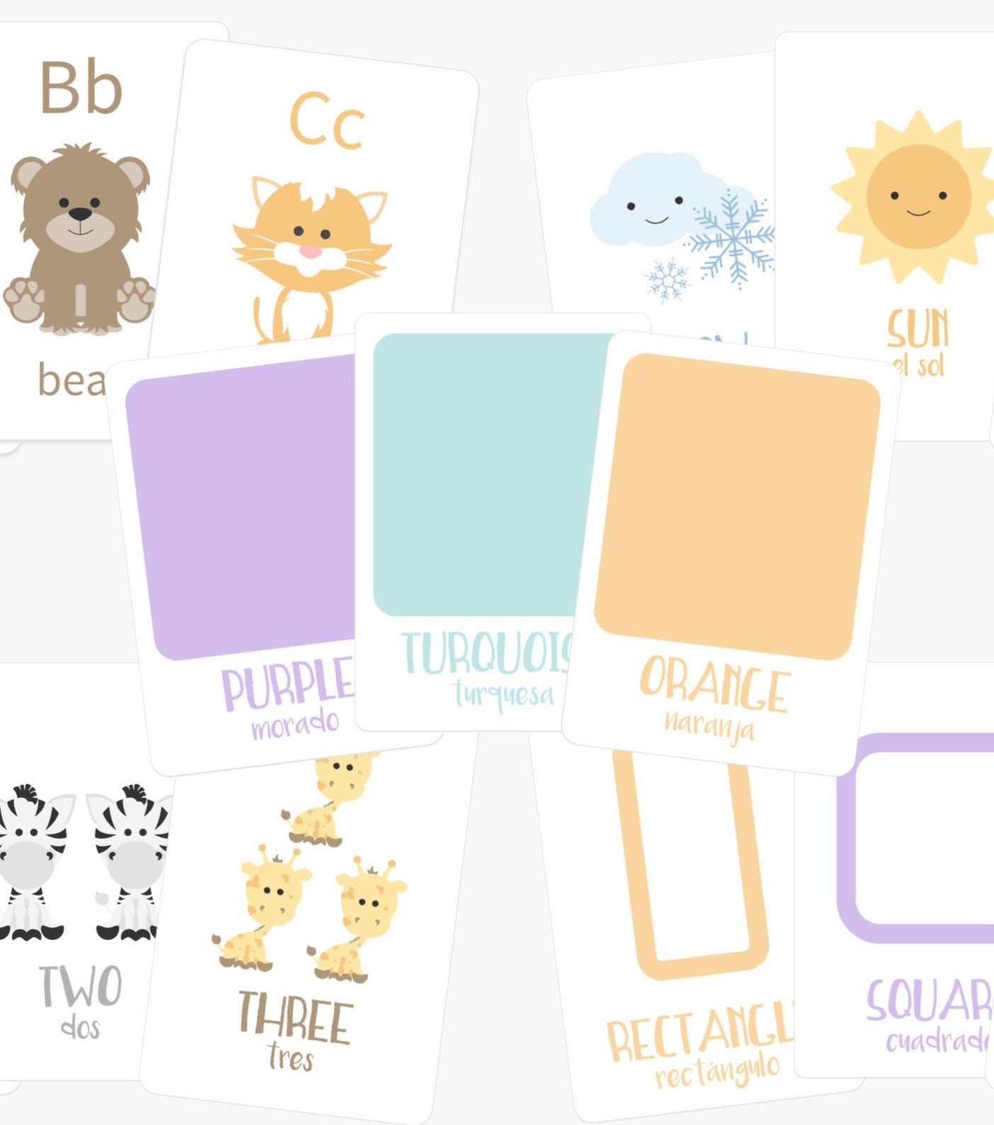 Montessori Flashcards Basics Bundle