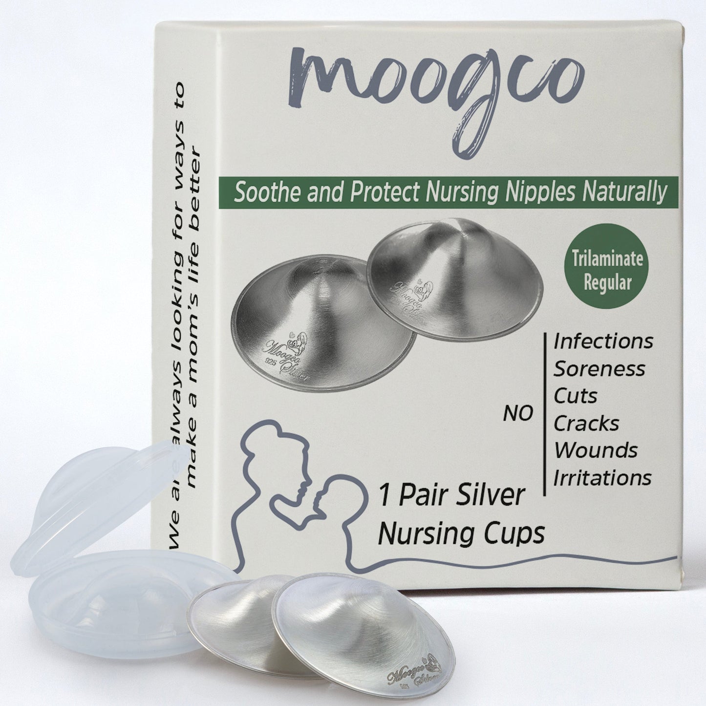 MOOGCO Silver Nursing Cups 925k Silver